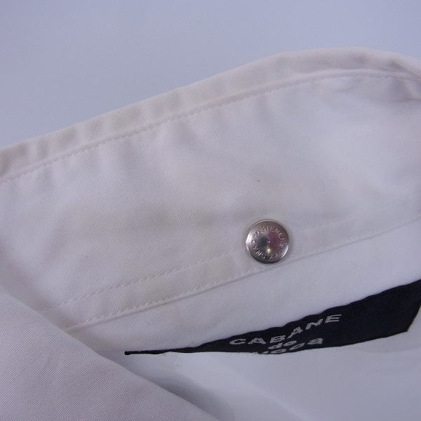 実際に弊社で買取させて頂いたCABANE de zucca/カバンドズッカ オーバーサイズ コットンシャツ/Sの画像 5枚目