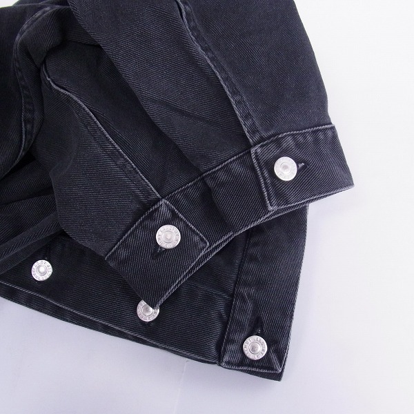 実際に弊社で買取させて頂いたHELMUT LANG/ヘルムートラング ブラックデニムパンツ/ジャケット セットの画像 5枚目