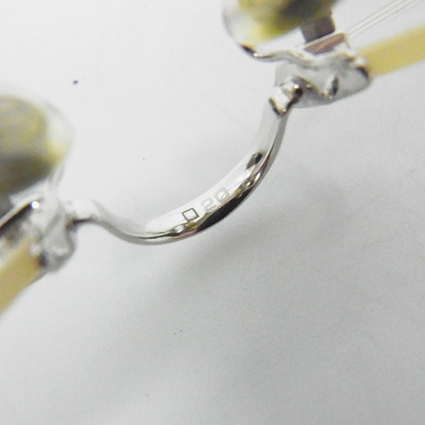 実際に弊社で買取させて頂いたCartier/カルティエ 眼鏡/メガネフレーム ツーポイント フランス製/135の画像 6枚目