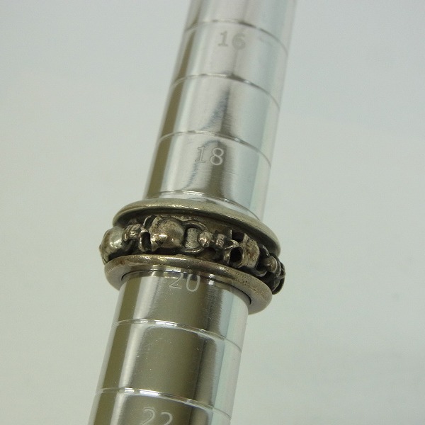実際に弊社で買取させて頂いたA&G/エーアンドジー スピナースカルバンド リング/19.5号の画像 6枚目