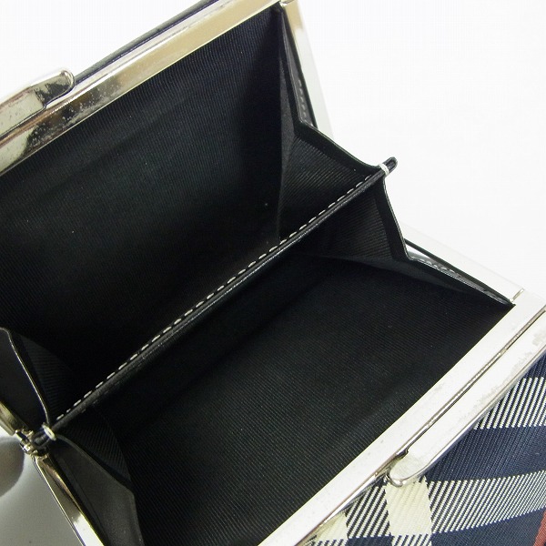 実際に弊社で買取させて頂いたBURBERRY BLUE LABEL/バーバリー ブルーレーベル  がま口折り 財布の画像 4枚目