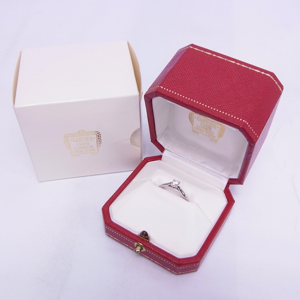 実際に弊社で買取させて頂いたCARTIER/カルティエ ソリテール ダイヤリング D0.23ctの画像 9枚目