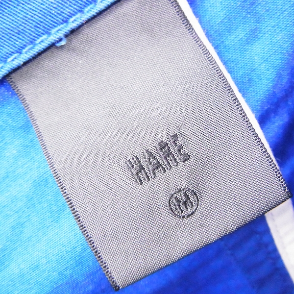 実際に弊社で買取させて頂いたHARE/ハレ ステンカラーコート/ロングコート ブルー/青 Mの画像 2枚目