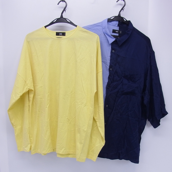 実際に弊社で買取させて頂いたhare/ハレ 2トーンドッキングシャツ/ロングＴシャツ/カットソー 2点セット