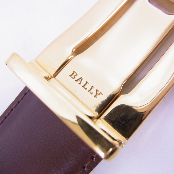 実際に弊社で買取させて頂いたBALLY/バリー Bロゴバックル レザーベルトの画像 2枚目