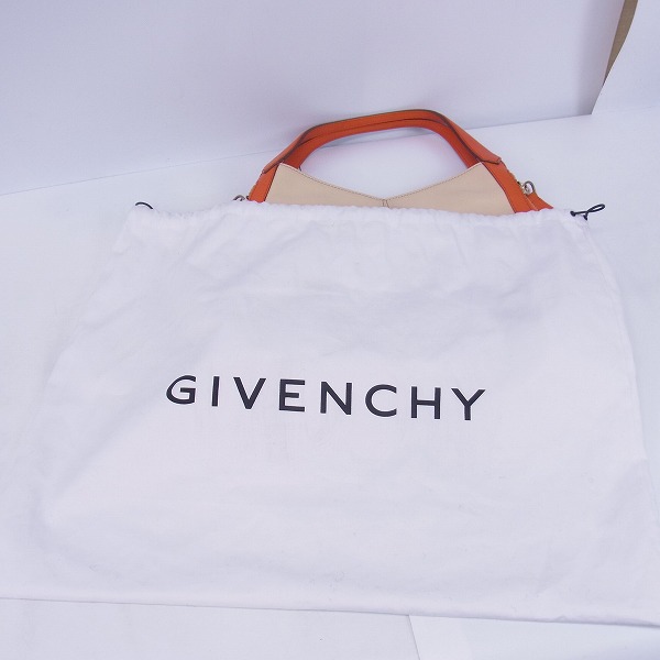実際に弊社で買取させて頂いたGIVENCHY/ジバンシー ティナン サイドジップ レザートートバッグ の画像 8枚目