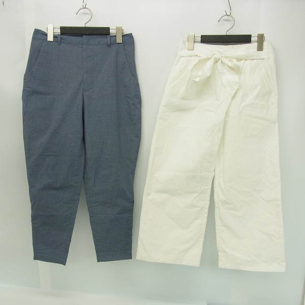実際に弊社で買取させて頂いたmizuiro ind/ミズイロインド CIAOPANIC/チャオパニック スラックスパンツ/コットンパンツ 2点セット