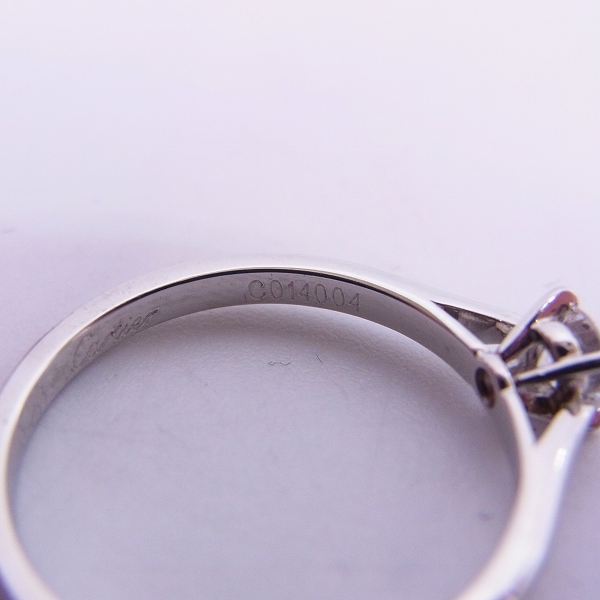 実際に弊社で買取させて頂いたCARTIER/カルティエ ソリテール ダイヤリング D0.23ctの画像 6枚目