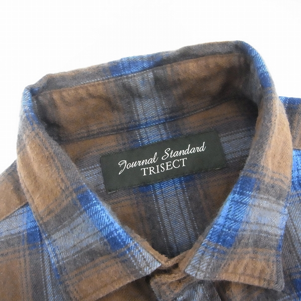 実際に弊社で買取させて頂いたJOURNAL STANDARD/ジャーナルスタンダード TRISECT チェック 長袖シャツ/Mの画像 2枚目
