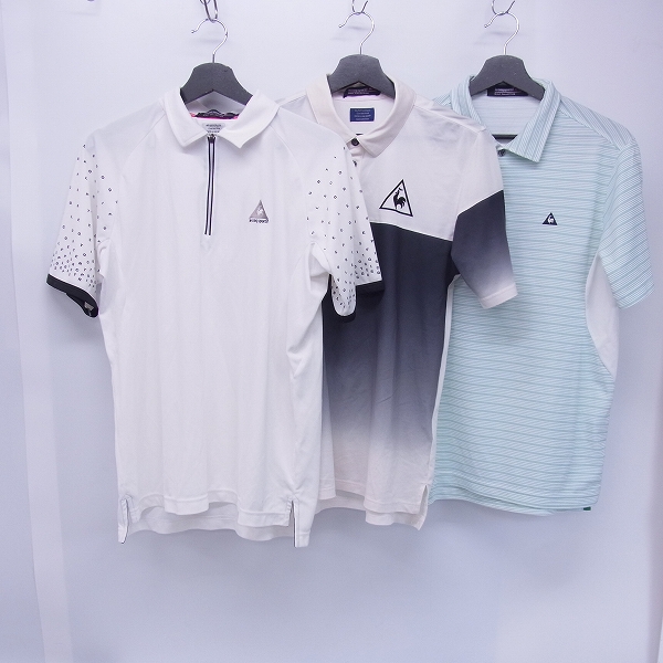 実際に弊社で買取させて頂いたle coq sportif/ルコック・スポルティフ ゴルフウェア 半袖 長袖シャツ/ポロシャツ M 6点セットの画像 1枚目