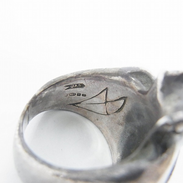 実際に弊社で買取させて頂いたCRAZY PIG/クレイジーピッグ ラージエビルスカルリング/EVIL SKULL/18号の画像 5枚目