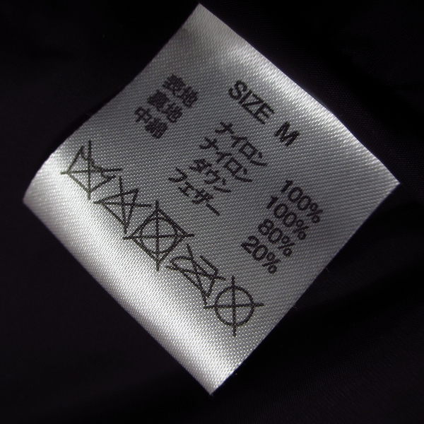 実際に弊社で買取させて頂いたBACK CHANNEL×NANGA/バックチャンネル×ナンガ ダウンフードジャケット Mの画像 4枚目