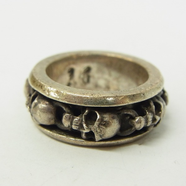 実際に弊社で買取させて頂いたA&G/エーアンドジー スピナースカルバンド リング/18号の画像 1枚目