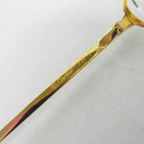 実際に弊社で買取させて頂いたCartier/カルティエ 眼鏡/メガネフレーム ツーポイント フランス製/135の画像 5枚目