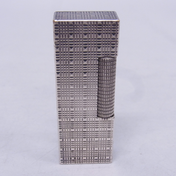 実際に弊社で買取させて頂いたdunhill/ダンヒル サイドローラーガスライター ダイヤカット シルバー  USRE 24163 PATENTED