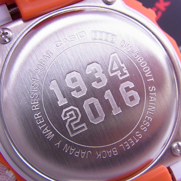 G-SHOCK×GIANTS/G-ショック×巨人 コラボ デジタル腕時計 オレンジ DW
