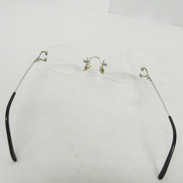 実際に弊社で買取させて頂いたCartier/カルティエ 眼鏡/メガネフレーム ツーポイント フランス製/135の画像 3枚目