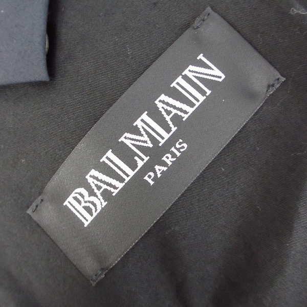 実際に弊社で買取させて頂いたBALMAIN/バルマン 15AW バイカー ダウンジャケット W5HT843B923 Sの画像 3枚目
