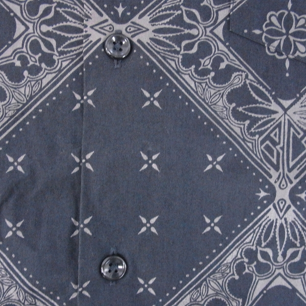 実際に弊社で買取させて頂いたBack Channel/バックチャンネル ハーフスリーブ ワークシャツ/M 総柄 シャツ/L 2点セットの画像 5枚目