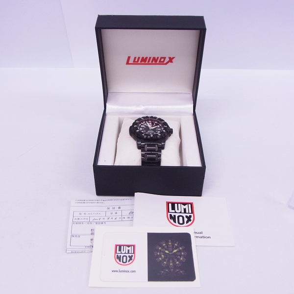 実際に弊社で買取させて頂いたLUMINOX/ルミノックス F-117 ナイトホーク 6400-200 腕時計/黒【動作未確認】の画像 7枚目