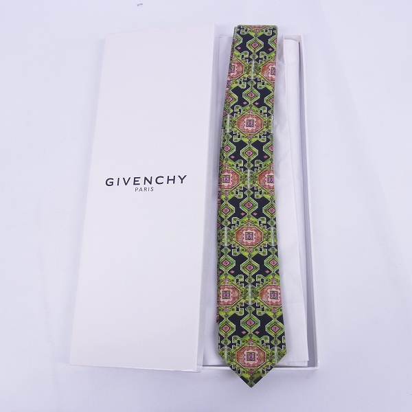 実際に弊社で買取させて頂いたGIVENCHY/ジバンシー 総柄 コットン ネクタイの画像 6枚目