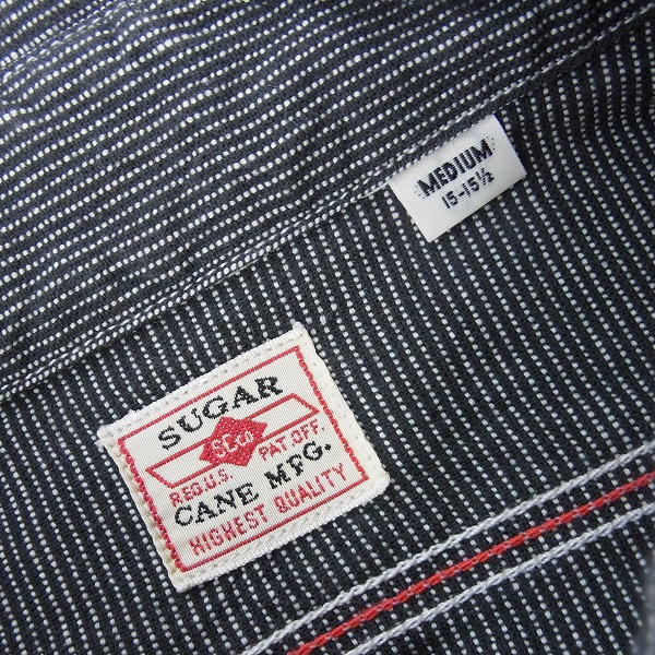実際に弊社で買取させて頂いたSUGAR CANE/シュガーケーン デニム ワークシャツ/Mの画像 2枚目