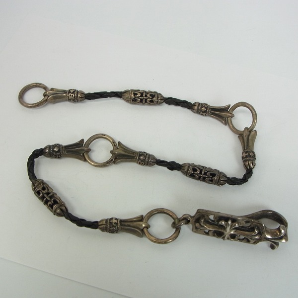 実際に弊社で買取させて頂いたA&G/エーアンドジー クロスキーパー ローラー＆クロステイルリンク レザーウォレットチェーンの画像 6枚目