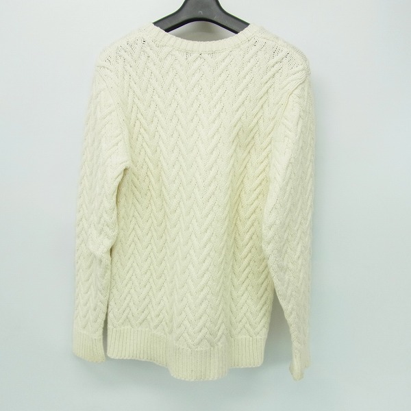 実際に弊社で買取させて頂いたHARE/ハレ ケーブルニット セーター ホワイト/Sの画像 1枚目