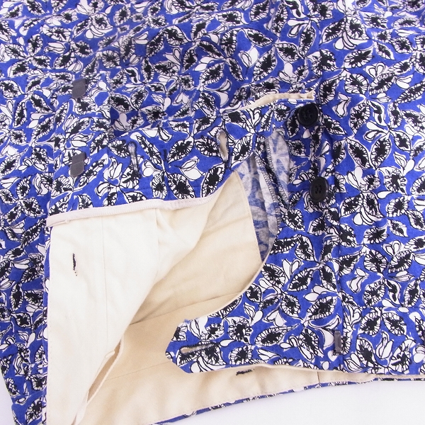 実際に弊社で買取させて頂いたMARNI/マルニ フラワー/花柄/総柄 麻/レーヨン混 ハーフパンツ/ショートパンツ 44の画像 2枚目
