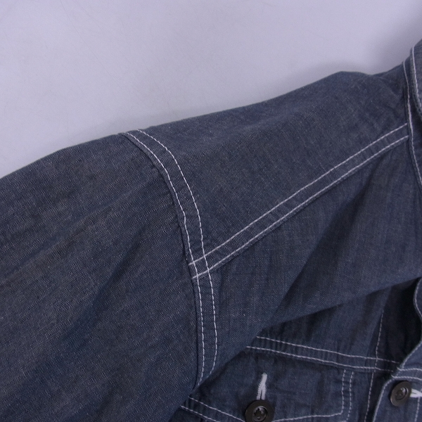 実際に弊社で買取させて頂いたBack Channel/バックチャンネル ハーフスリーブ ワークシャツ/M 総柄 シャツ/L 2点セットの画像 9枚目