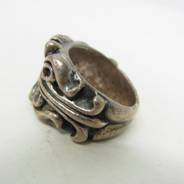 実際に弊社で買取させて頂いたA&G/エーアンドジー ワイドフローラルクロスリング/14号の画像 2枚目