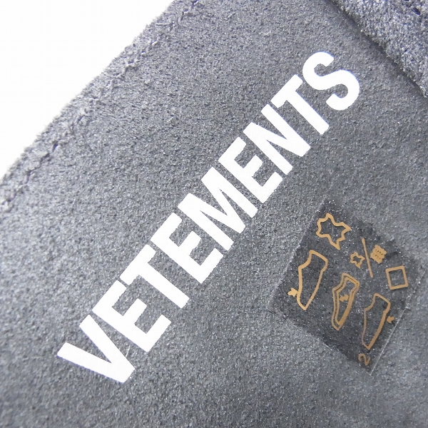 実際に弊社で買取させて頂いたVETEMENTS×Dr.Martens/ヴェトモン×ドクターマーチン BODERLINE LEATHER BOOTS 1490VTM/UK7の画像 6枚目