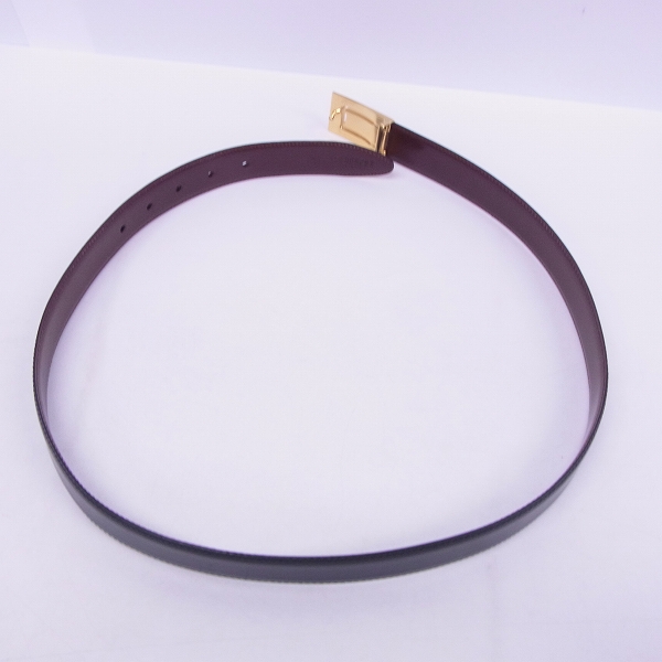 実際に弊社で買取させて頂いたBALLY/バリー Bロゴバックル レザーベルトの画像 5枚目