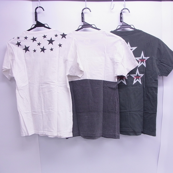 実際に弊社で買取させて頂いたM/エム スター柄等 Tシャツ/XS 3点セットの画像 1枚目