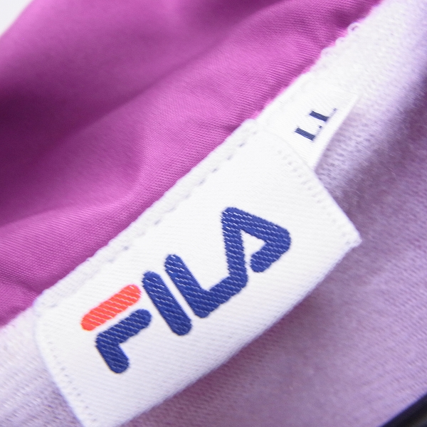 実際に弊社で買取させて頂いたFILA/フィラ ビッグロゴ コーチジャケット Size：LLの画像 2枚目