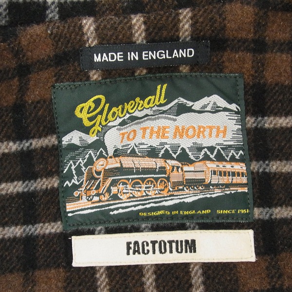 実際に弊社で買取させて頂いたFACTOTUM×GLOVERALL/ファクトタム×グローバーオール ダッフルコートの画像 2枚目