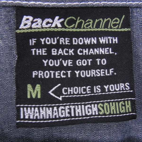 実際に弊社で買取させて頂いたBack Channel/バックチャンネル ハーフスリーブ ワークシャツ/M 総柄 シャツ/L 2点セットの画像 7枚目