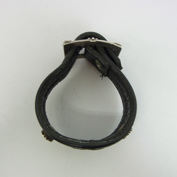 実際に弊社で買取させて頂いたA&G/エーアンドジー スティングレイ クロスインレイ レザーブレスレットの画像 5枚目