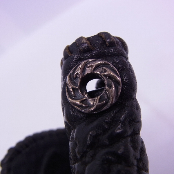 実際に弊社で買取させて頂いたA&G/エーアンドジー 1スナップ スティングレイ クラウンインレイ レザーウォレットの画像 6枚目