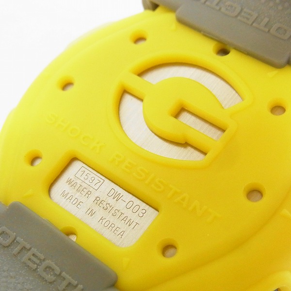 実際に弊社で買取させて頂いたG-SHOCK/Gショック FOX FIRE/フォックスファイア 黄 DW-003【動作未確認】の画像 3枚目
