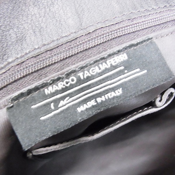 実際に弊社で買取させて頂いたMARCO TAGLIAFERRI/マルコタリアフェリ vera pelle レザー トートバッグの画像 4枚目