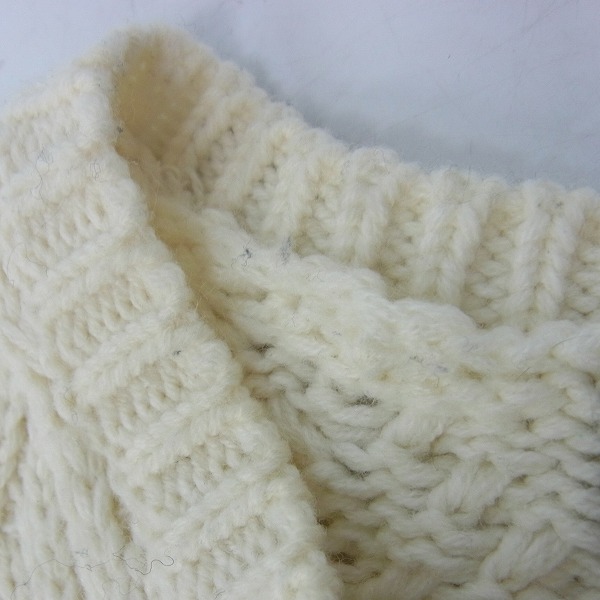 実際に弊社で買取させて頂いたHARE/ハレ ケーブルニット セーター ホワイト/Sの画像 6枚目