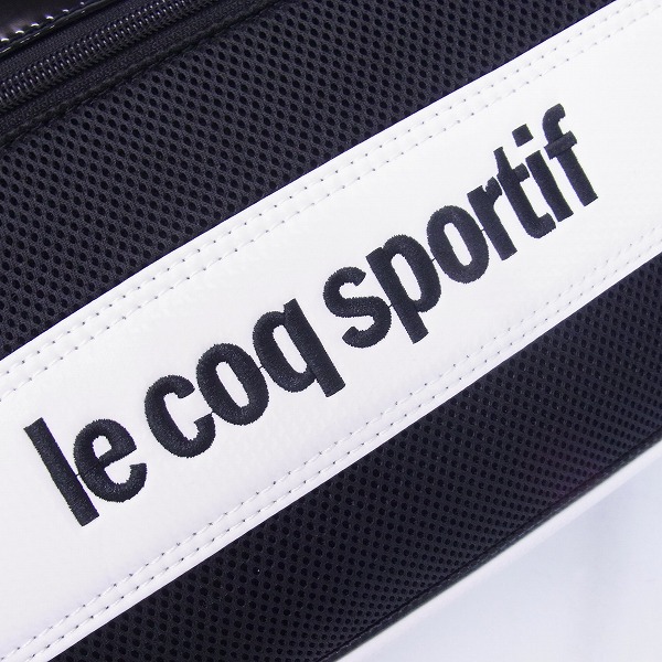 実際に弊社で買取させて頂いた【未使用】Le coq sportif/ルコックスポルティフ 2018 ゴルフ 2WAYボストンバッグ ホワイト/QQBLJA01の画像 5枚目