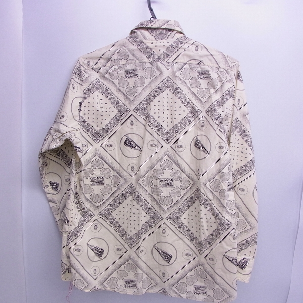 実際に弊社で買取させて頂いたSUGAR CANE Light/シュガーケーン ライト 総柄 長袖シャツ/Mの画像 1枚目