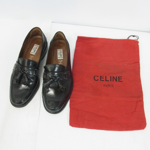 実際に弊社で買取させて頂いたCELINE/セリーヌ タッセルローファー ブラック/40の画像 8枚目