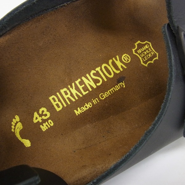 実際に弊社で買取させて頂いたBIRKENSTOCK/ビルケンシュトック ATHEN/アテネ レザーサンダル　ブラック/43の画像 4枚目
