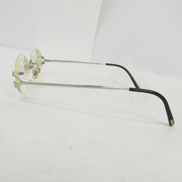実際に弊社で買取させて頂いたCartier/カルティエ 眼鏡/メガネフレーム ツーポイント フランス製/135の画像 2枚目