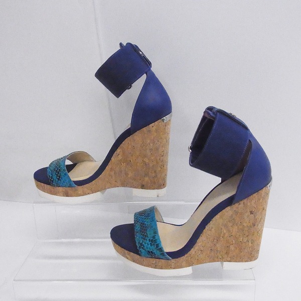 実際に弊社で買取させて頂いたJIMMY CHOO/ジミーチュウ ウェッジソール サンダル /36.5の画像 3枚目