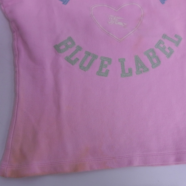 実際に弊社で買取させて頂いたBURBERRY LONDON BLUE LABEL/バーバリーロンドン ブルーレーベル Tシャツ カットソー ノースリーブ  おまとめ4点/38の画像 6枚目