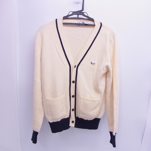 実際に弊社で買取させて頂いたMAISON KITSUNE/メゾンキツネ フランス製 トリコロール カーディガン XS